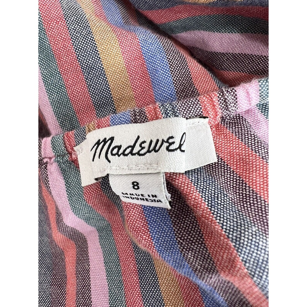 Madewell Halter Tank Striped Sleeveless Summer Minimal Chic - Picture 2 of 12